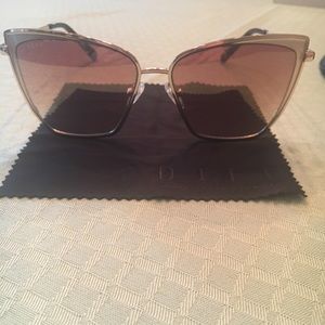 Becky - Gold + Flash Brown Gradient Sunglasses